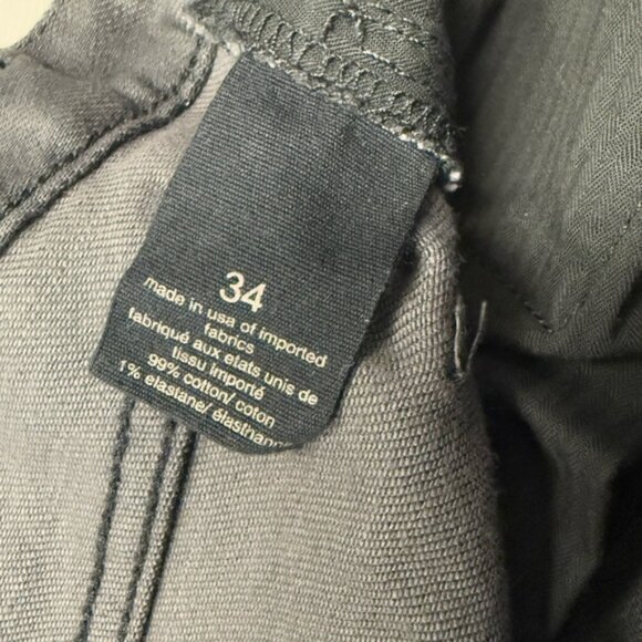 John Varvatos Jeans Mens Size 34 Black Bowery Slim Straight Edgy Pants - Picture 6 of 9